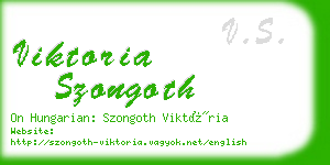 viktoria szongoth business card